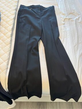 Ann Taylor Black Wide-Leg Dress Pants
